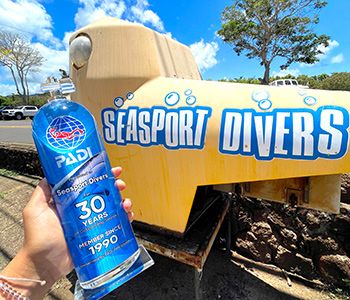 PADI award for Seasport Divers' 30 year anniversary