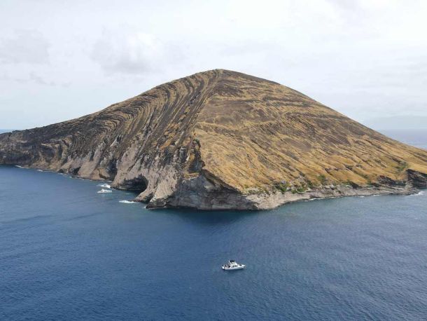 Drone image from Lehua, Niihau